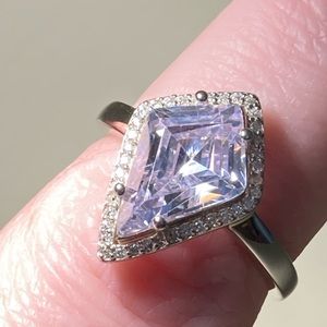 Lustro Stella 925 White CZ Sz 9 Ring